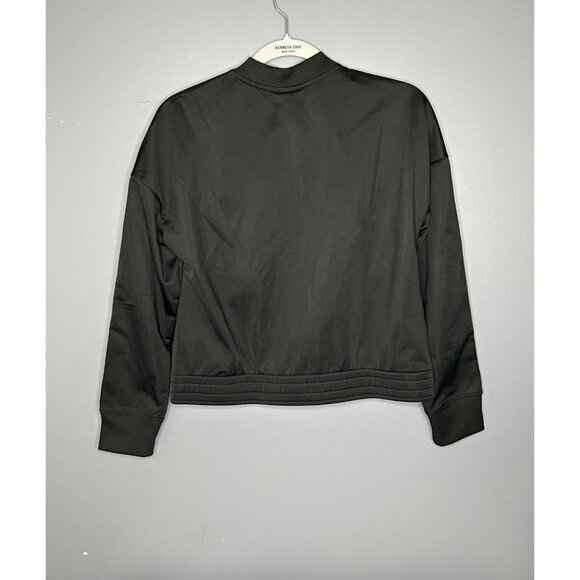 Nike Jacket Youth XL Black White Logo Swoosh Track Full Zip CU8374 Lightweight - Picture 3 of 12